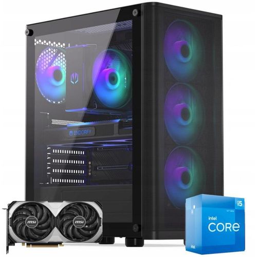 PCS Gaming PC Intel Core i7-12700F nVidia GeForce RTX 5060 32GB DDR4 RAM 1TB M.2 SSD Windows 11 Pro & Antiviren
