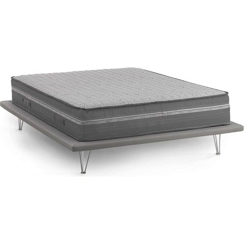 Doppelmatratze Dastor, Matratze aus Memory-Schaum und Mikrofedern mit Taschen, 100% Italy, Anti-Milbe und hypoallergen, Cm 160x190h32