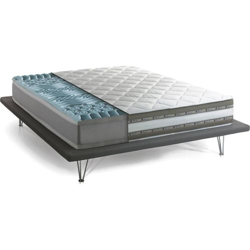 Einzelmatratze Odessa, Herausnehmbare Matratze aus Memory Foam und Gel Waterfoam, 100% Italy, Anti-Milbe und hypoallergen, Cm 90x200 h27