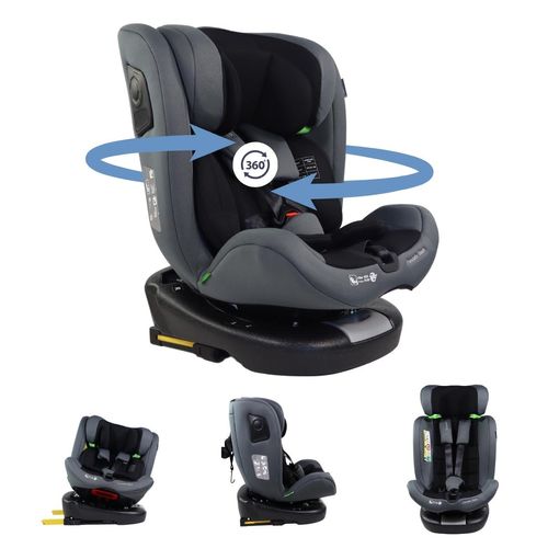 Mobiclinic, Sitzerhöhung Auto Kinder, 360º Drehbar, I-Size Regelung, Top Tether, Gruppe 0/1/2/3, Evolutive, Max. 36 Kg, Autositz, Pandafix