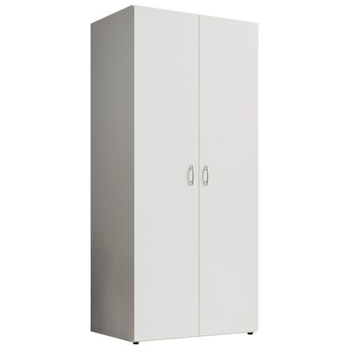 Boxxx Drehtürenschrank , Weiß , Holzwerkstoff , 1 Fächer , 81x177x51 cm , Schlafzimmer, Kleiderschränke, Drehtürenschränke