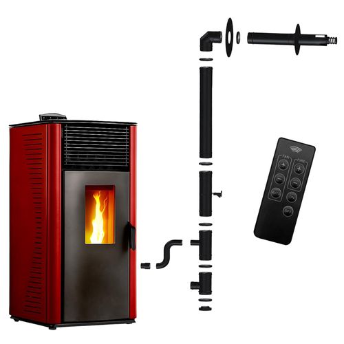Pelletofen Anita 15 kW Bordeaux Sannover + Installationsset