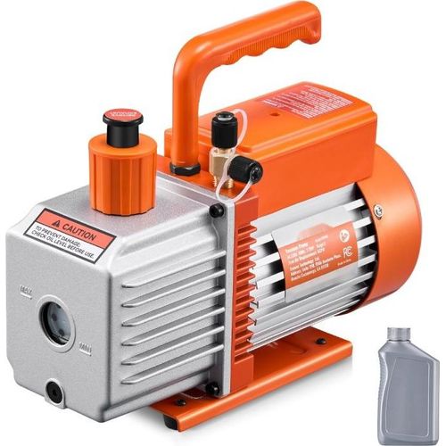 Vakuumpumpe 6 CFM HVAC - Zwei-Stufige Drehschieber-Vakuumpumpe - Hochleistungs-Vacuum Pump