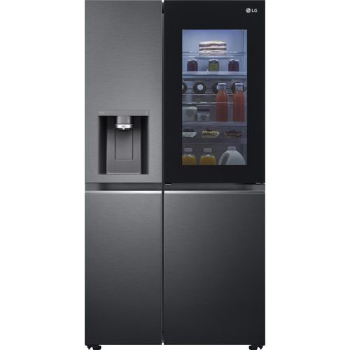 LG GSXV90MCDE Side-by-Side Kühlschrank mit InstaView Door-in-Door (635 Liter Kapazität, Festwasseranschluss,