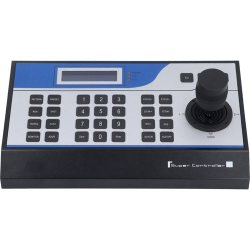 3D Kamera PTZ Controller ABS Mini Analog PTZ Dome Kamera Tastatur für Bank Monitor 100?240V EU Stecker