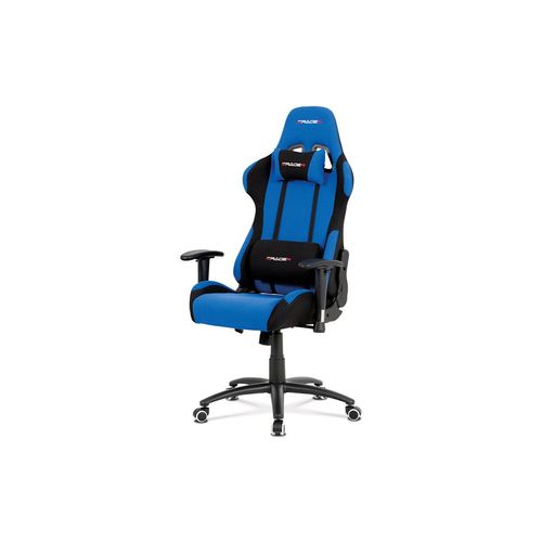 Gaming-Sessel-Eracer, grau-schwarzer Stoffabdeckung, Schaukelmechanismus, Rückenlehne 90 ° -180-KA-F01 Grau