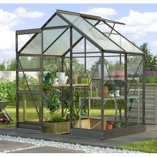 Vitavia Gewächshaus "Kapitol 2500" schwarz 2,5 m²