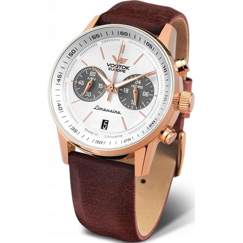 Neue Original Vostok Europe VK64-560B692 Limousine GAZ-14 Uhr, Braun