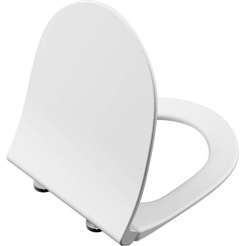 Schmaler Toilettensitz, Absenkautomatik, weiß, Sento Kollektion | 120-003-009