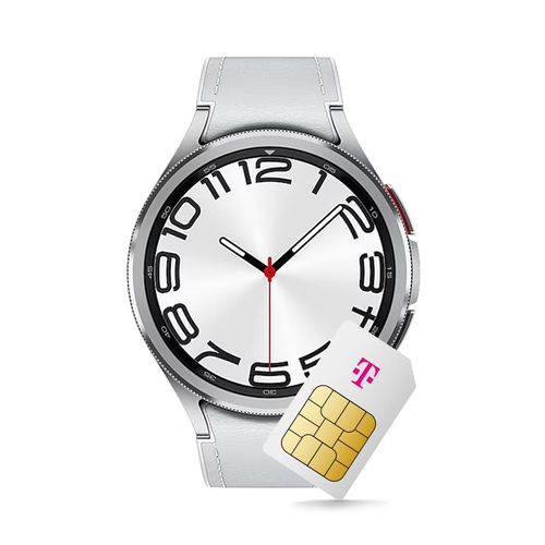 Galaxy Watch 6 Classic mit LTE: Stilvolle 47mm Smartwatch in Silber – Jetzt bei Kaufland mit dem Telekom Smart Connect S Tarif
