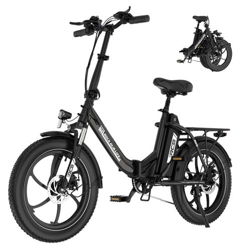 RCB RK6 Elektro-Faltrad, 20 Zoll breite Felgen,36V15.6AH, leichtes Design, geeignet für die Stadt und den Außeneinsatz