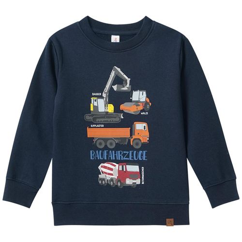 Kinder Sweatshirt mit Baufahrzeuge-Print