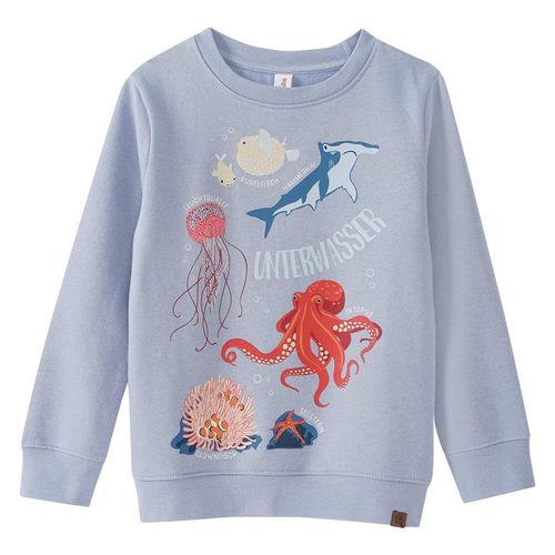 Kinder Sweatshirt mit Unterwasserwelt-Print