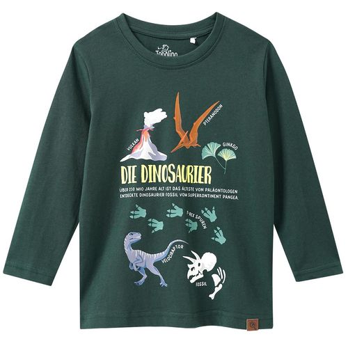 Kinder Langarmshirt mit Dinosaurier-Print