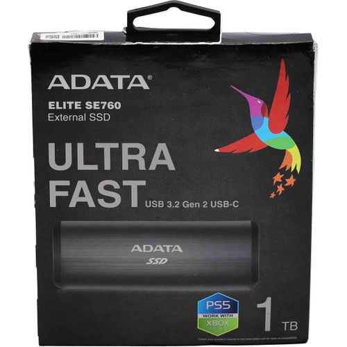 ADATA SE760 - SSD - 1 TB - extern (tragbar) - USB 3.2 Gen 2 (USB-C Steckverbinder)