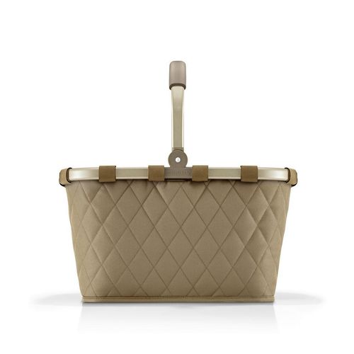 Reisenthel Einkaufskorb Rhombus Olive , Olivgrün , Textil , 22 L , quadratisch , 49x29x28 cm , Freizeit, Koffer & Taschen, Einkaufskörbe