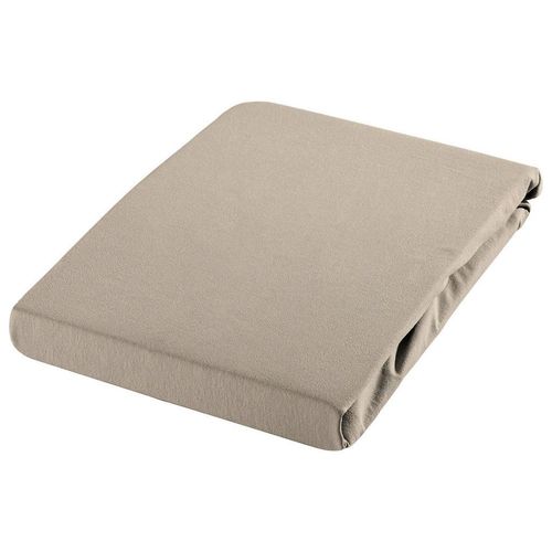 Novel Spannbetttuch , Taupe , Textil , 90-100x200-220 cm , Textiles Vertrauen - Oeko-Tex® , bügelfrei, für Wasserbetten geeignet , Schlaftextilien,