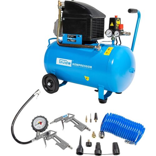 GÜDE Kompressor Druckluftkompressor Luftkompressor 301/10/50 230V mit Zubehör