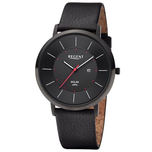 Regent 11110936 Herren-Solaruhr Schwarz
