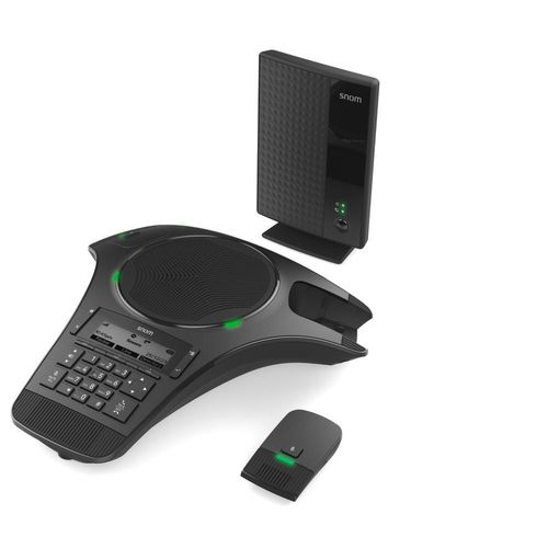 SNOM C620 Schnurloses DECT-Telefon mit 2 Funkmikrofonen und 50 m Reichweite