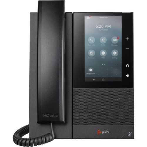 HP POLY CCX 505 Business-Medientelefon mit Open SIP und PoE-fähig, IP-Telefon,