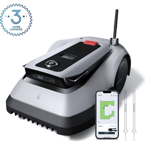 ECOVACS Mähroboter GOAT G1-800 Grey mit intelligenter 3D-Hindernisvermeidung grey One Size
