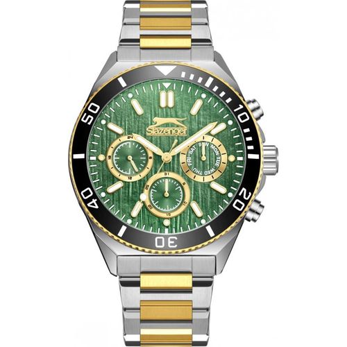 Herrenuhr SLAZENGER SL.09.2370.2.05 in Grün, Fashion-Uhr als Geschenk