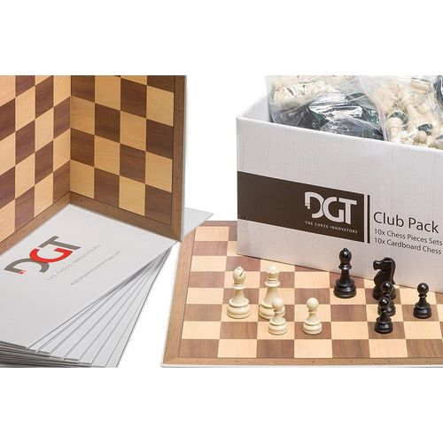DGT CLUB PACK (10 x Set: Figuren + Schachbretter)