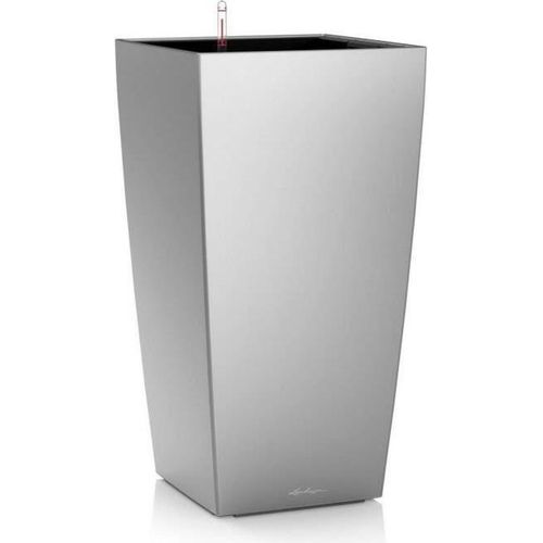 Blumentopf - LEC - Cubico Premium 50 - Metallic-Silber - wetterfest