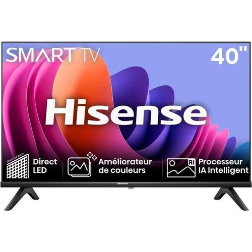 LED-Fernseher HISENSE 40A4N 40 (100 cm) Ultradünne Kanten Full HD (1920 x 1080) Smart TV 2xHDMI
