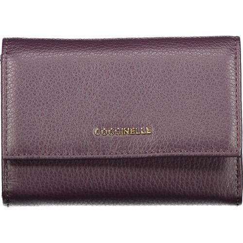 Damenbrieftasche Violett Metallic mit Karten- und Münzfächern