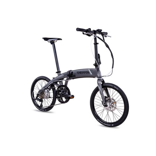 20 Zoll E-Faltrad CHRISSON EF3 9G SHIMANO Sora & BAFANG 8,7Ah grau matt