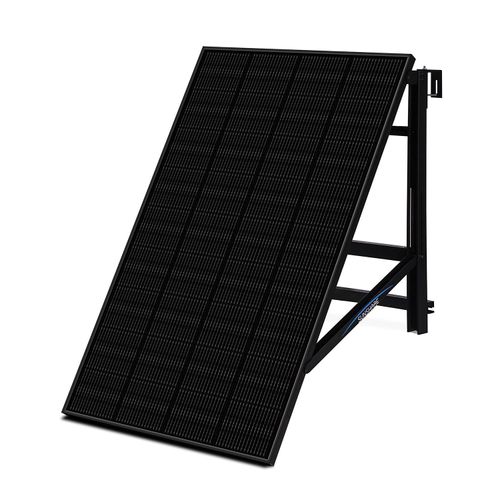 Balkonkraftwerk 800W für Balkon mit Geländer/Schild/Glas/Metall – Solarmodul, Mikrowechselrichter & Schukostecker