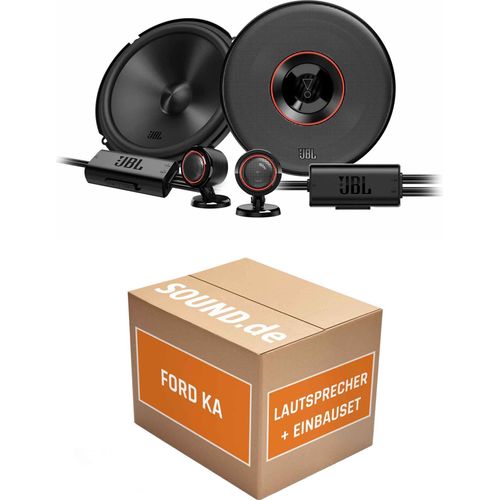 Lautsprecher Boxen Einbaupaket Front JBL Club3 64CTP passend für Ford Ka Typ RU8 + 4/5-Türer | 2x Tief-Mitteltöner mit integriertem Hochtöner 210W MAX
