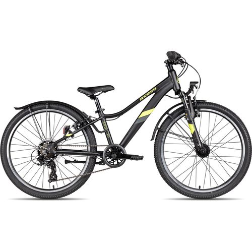 Axess STIPE Street 24 Kinder-Mountainbike ab 6 Jahren 24 Zoll Schwarz unisize