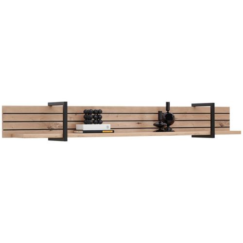 Hom`in Wandboard , Eiche Artisan , Holzwerkstoff , Eiche , 160x22x22 cm , Wohnzimmer, Regale, Wandboards