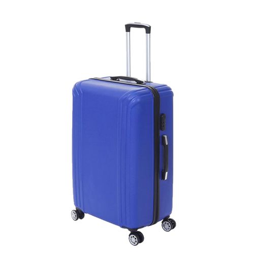 Koffer MCW-D54, Reisekoffer Hartschalenkoffer Trolley, 60x42x26cm 64l ~ blau, Premium D54a