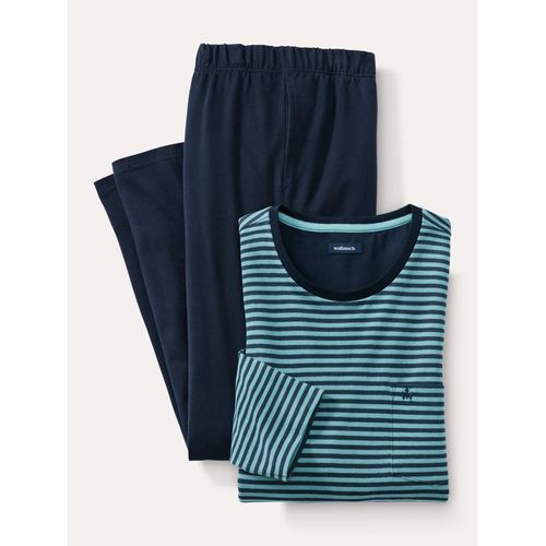 Jersey Flanell Pyjama Streifen