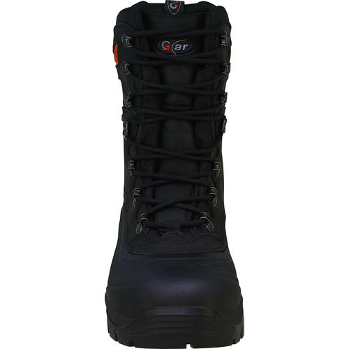Arbeitsschuhe S3-Winterstiefel Größe 43 wasserdicht, ausklappbare Spikes