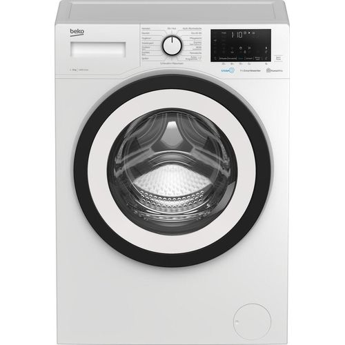 Beko WMO81465STR1 8kg Frontlader Waschmaschine, 60 cm breit, 1400U/Min, WaterSafe+, Kindersicherung, OptiSense, DuoSpray, weiß