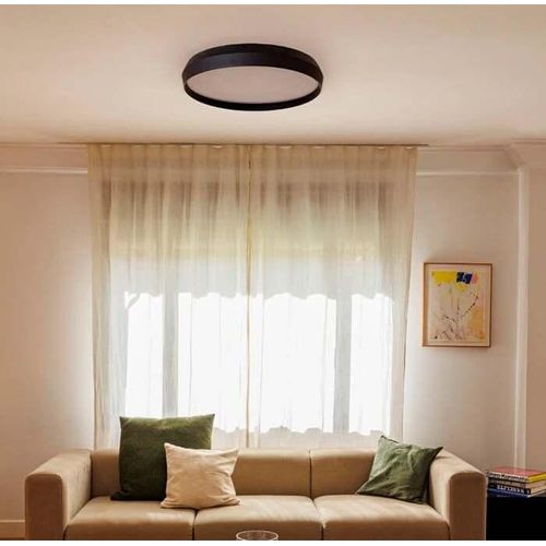 SHOKU 600 Wand-/Deckenleuchte Schwarz 64278 Faro Barcelona