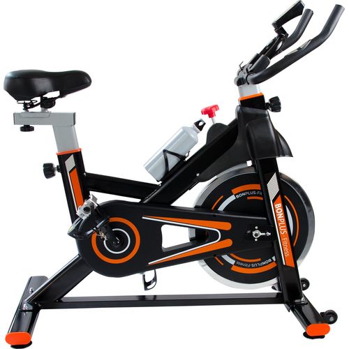 Bonplus BP | Heimtrainer Fahrrad | Indoor Fitness Bike | Einstellbare Intensität | Pulsmesser | Sitzhöhe - 76-98 cm | Schwungrad 10 kg | Fitness