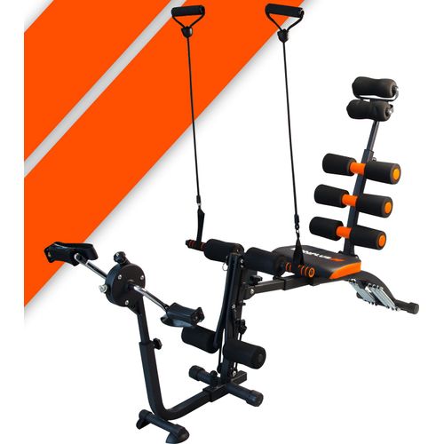Bonplus BP | Bauchtrainer | Sit Ups Bank | Kippbank | Bodybuilding | Bauchmuskeltraining | 22 Übungen in 1 | Multifunktionshantelbank | Inklusive Pedale | Fitness