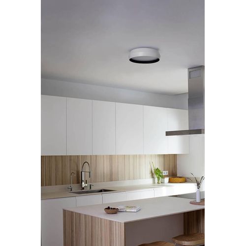 SHOKU 350 Wand-/Deckenleuchte Weiß/Schwarz 64278 Faro Barcelona