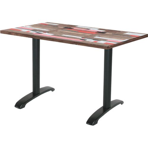 Tisch 160 x 80 cm – Bazila bois rötliches Holz