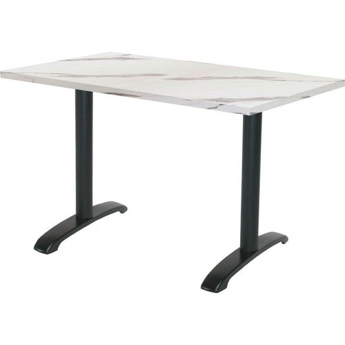 Tisch 160 x 80 cm – weißer Bazila-Marmor