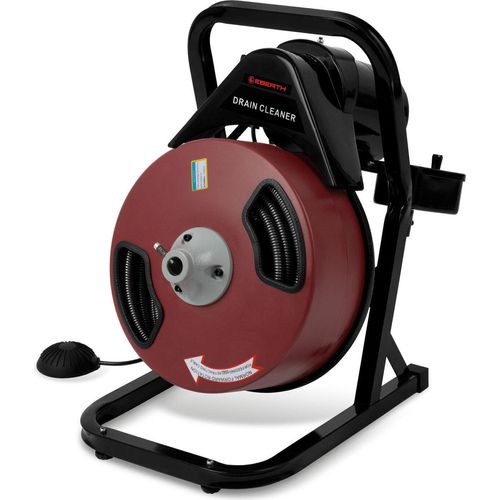 EBERTH Rohrreiniger Rohrreinigungsmaschine Elektrisch mit 20m Spirale, 400W Motor, 13mm Spiraldurchmesser, für 5-10cm Rohrdurchmesser,