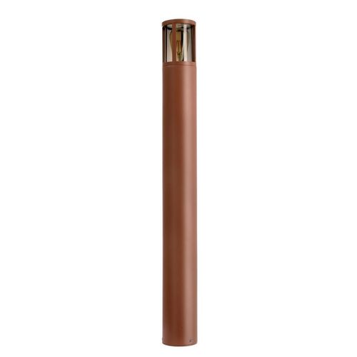 Deko Light Facado II Wegeleuchte 100cm rund rostfarben getönt IP65 E27 Modern
