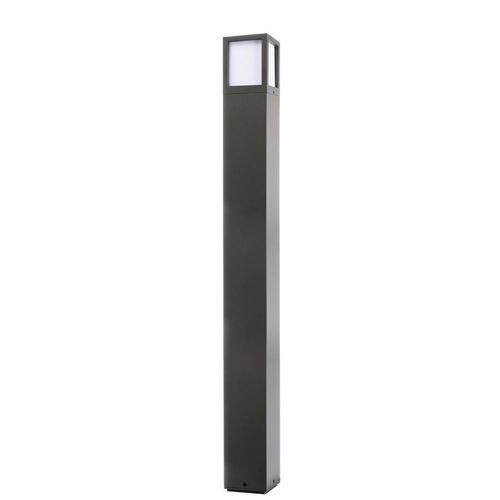 Deko Light Facado II Wegeleuchte 100cm eckig dunkelgrau opalweiß IP65 E27 Modern