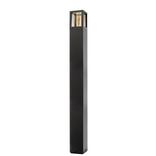 Deko Light Facado II Wegeleuchte 100cm eckig dunkelgrau getönt IP65 E27 Modern